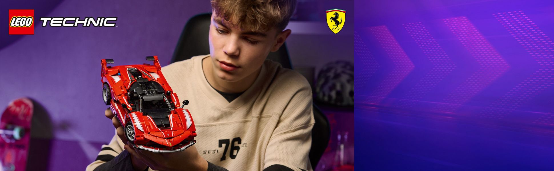 Rev up the fun for young car lovers and speed into an exciting build with this Ferrari FXX K car model kit.