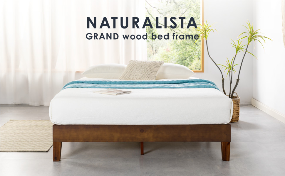 Mellow Naturalista Grand 12 Inch Solid Wood Platform Bed