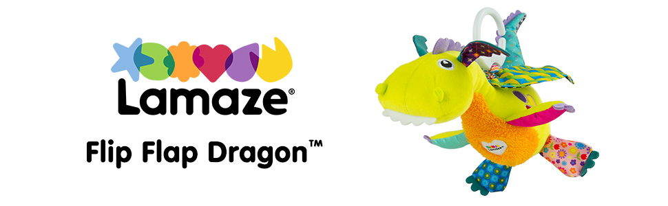Lamaze Clip Go Flip Flap Dragon Interactive Infant Toy, Baby Car
