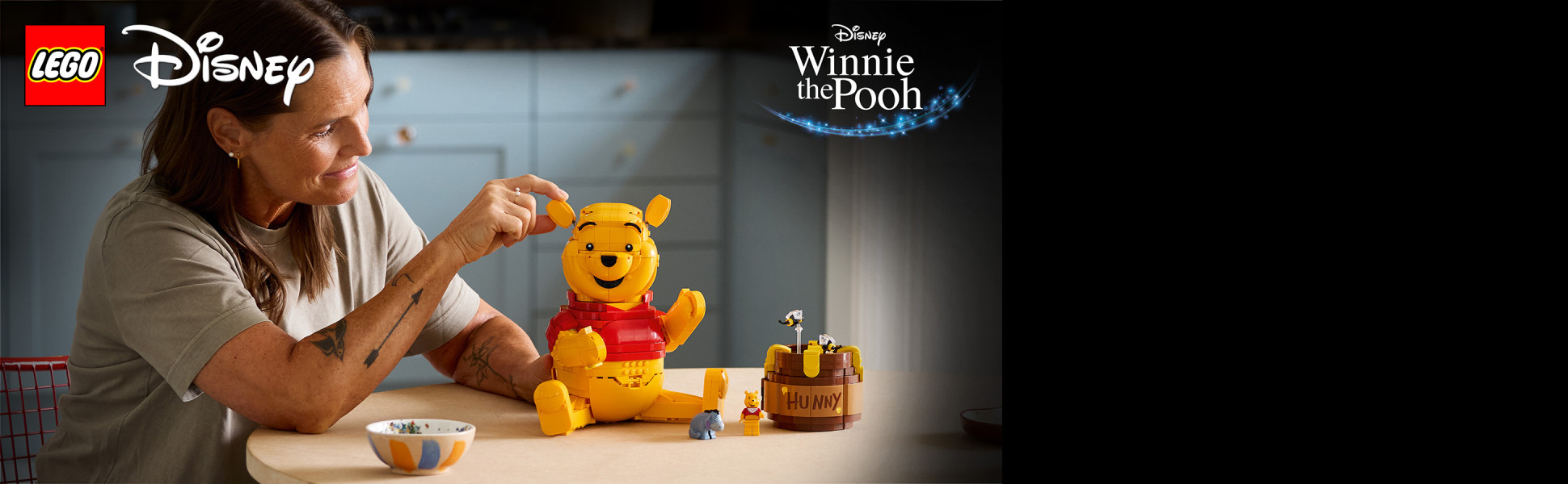 Celebrate a milestone with a classic movie character in this LEGO | Disney building set and share your love for Winnie the Pooh.
