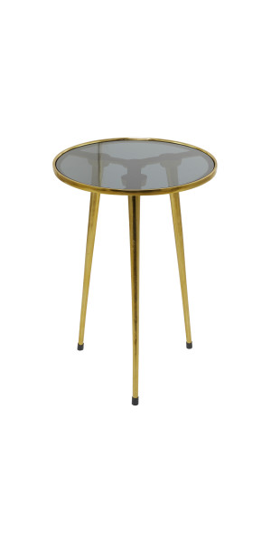 Spooky by Psychyprincess on Side Table - Gold - Round