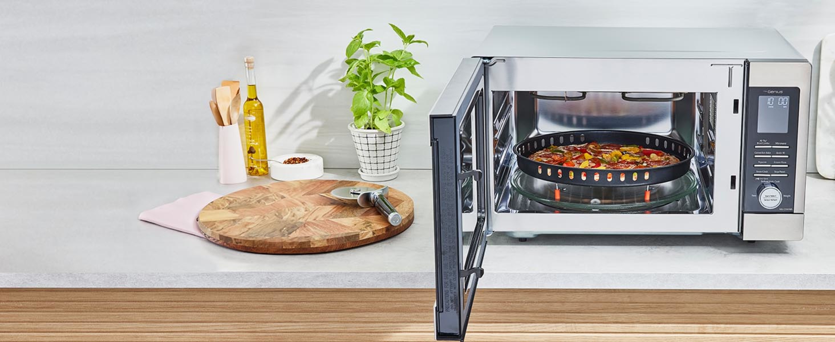Panasonic, Microwave, 1.3 Cu. ft. Countertop Multi Oven, Silver