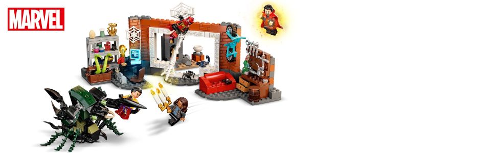 The set is packed with features from Marvel Studios’ third Spider-Man movie to spark imaginations and inspire open-ended play.