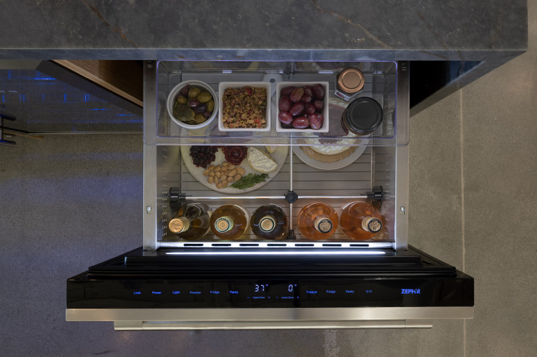 Each drawer can be converted to a fridge (32F to 45F), freezer (-7F to 7F), or pantry (46F to 65F) for ultimate flexibility.