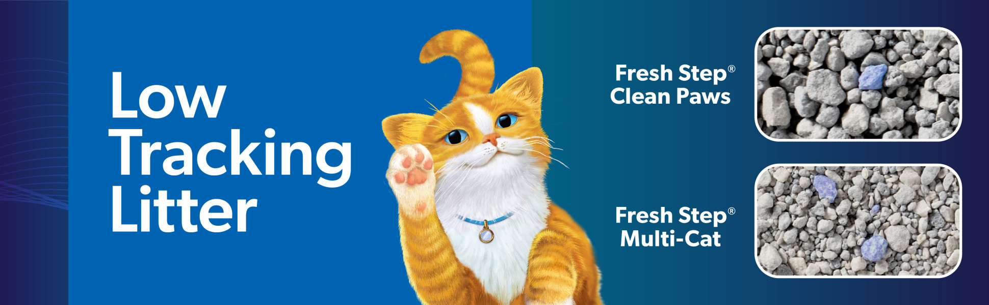Fresh Step Clean Paws Multi-Cat Scented Litter With The Power Of