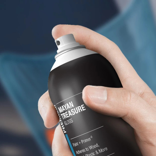 Behr Premium Black Matte Paint + Primer Spray Paint, 12 oz Free
