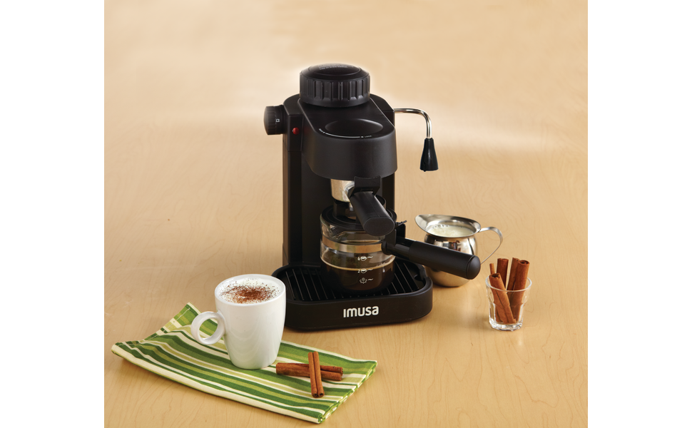 IMUSA 4-Cup Espresso & Cappuccino Maker