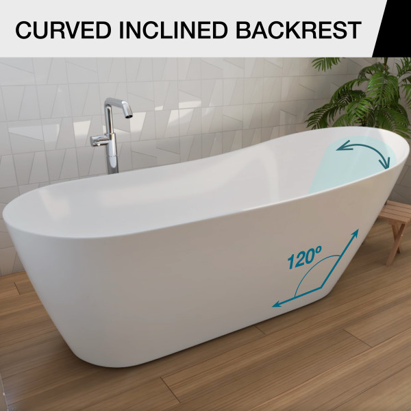 MAAX Soca 67 in. x 29 in. Acrylic Non-Whirlpool Freestanding