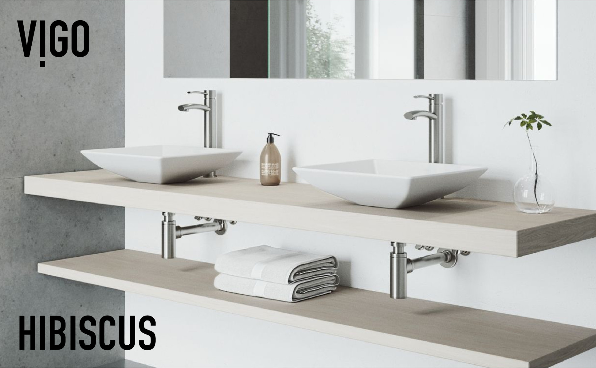 VIGO Hibiscus White Handmade Countertop Matte Stone Square Vessel Bathroom Sink in Matte White VIGO Hibiscus White Handmade Countertop Matte Stone Square Vessel Bathroom Sink in Matte White