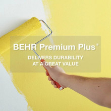 BEHR PREMIUM PLUS 8 oz. #S400-5 Gallery Green Satin Enamel Interior ...