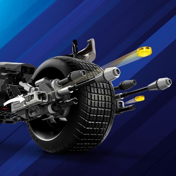 The Bat-Pod comes with 2 stud launchers.