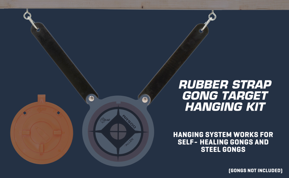 Rubber Target Gong Hanging Straps 🎯
