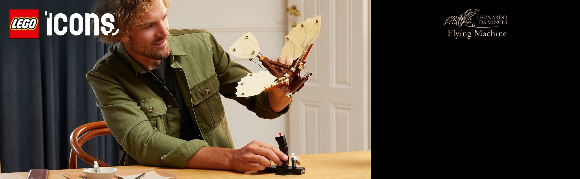 Explore the history of artistic ingenuity with the LEGO Icons Leonardo da Vinci’s Flying Machine building set for adults.