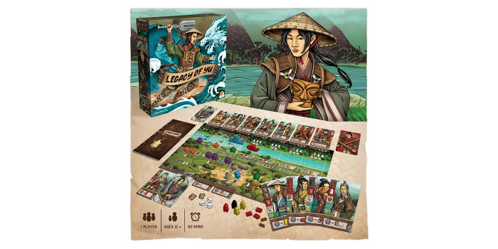 Legacy of Yu - Solo Campaign Style Board Game, Set In Ancient China,  Garphill Games, Renegade, Ages 14+, 1 Player