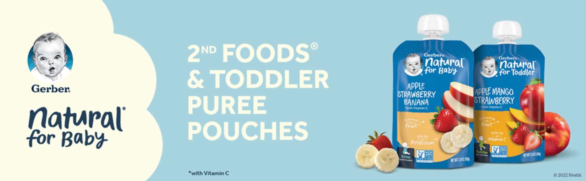  Gerber Baby Food Pouches, Toddler 12+ Months, Fruit & Yogurt  Very Berry, 3.5 Ounce (Pack of 12) : Everything Else