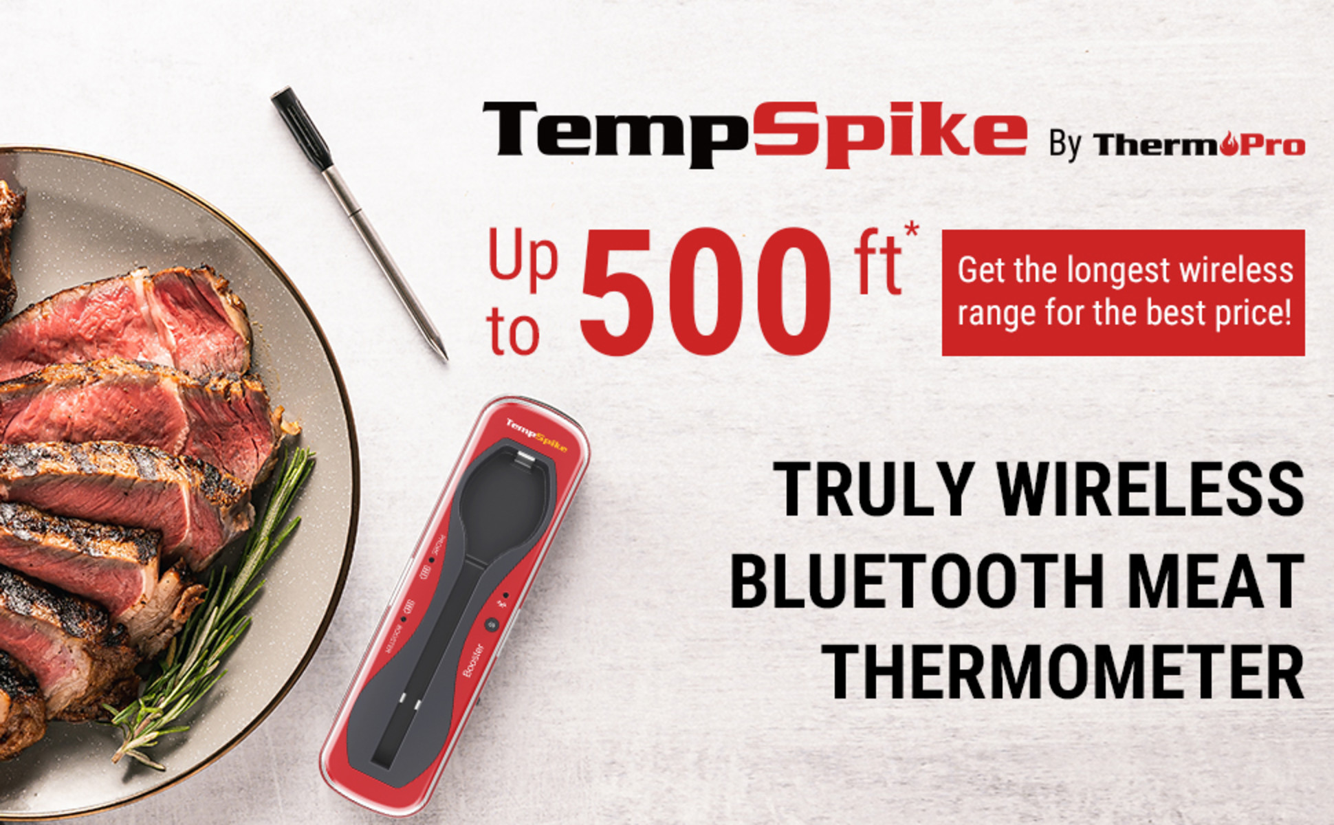 ThermoPro TP960W Tempspike Digital Leave-in Bluetooth Compatibility Meat Thermometer
