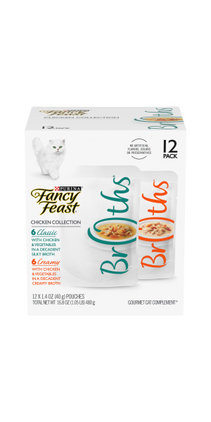 Fancy Feast Broths Gourmet Cat Complement