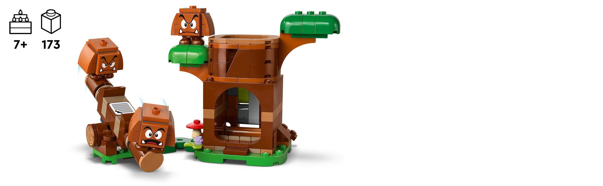 Add LEGO Mario (from set 71439), LEGO Luigi (71440) or LEGO Peach (71441) for interactive play (sets sold separately).