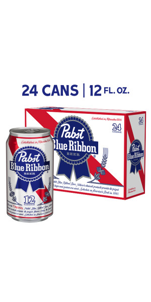 Pabst Blue Ribbon 18連ガーランド Pabst Blue Ribbon, Domestic Lager, 18 pack, 12 fl oz Can, 4.7% ABV