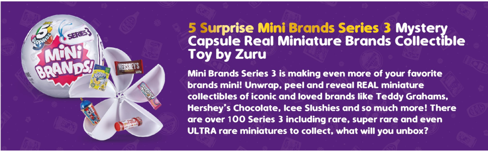 5 Surprise Toy Mini Brands Series 3 Capsule, By Zuru 