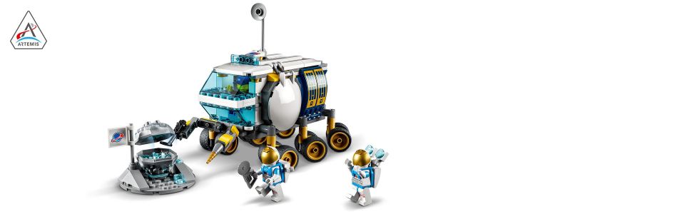 LEGO City Lunar Roving Vehicle 60348 Outer Space Toy, NASA