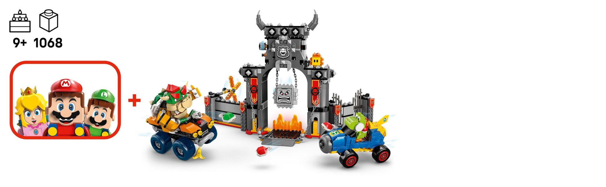 Add LEGO Mario (from set 71439 or 72043), LEGO Luigi (71440) or LEGO Peach (71441) for interactive play (sets sold separately).