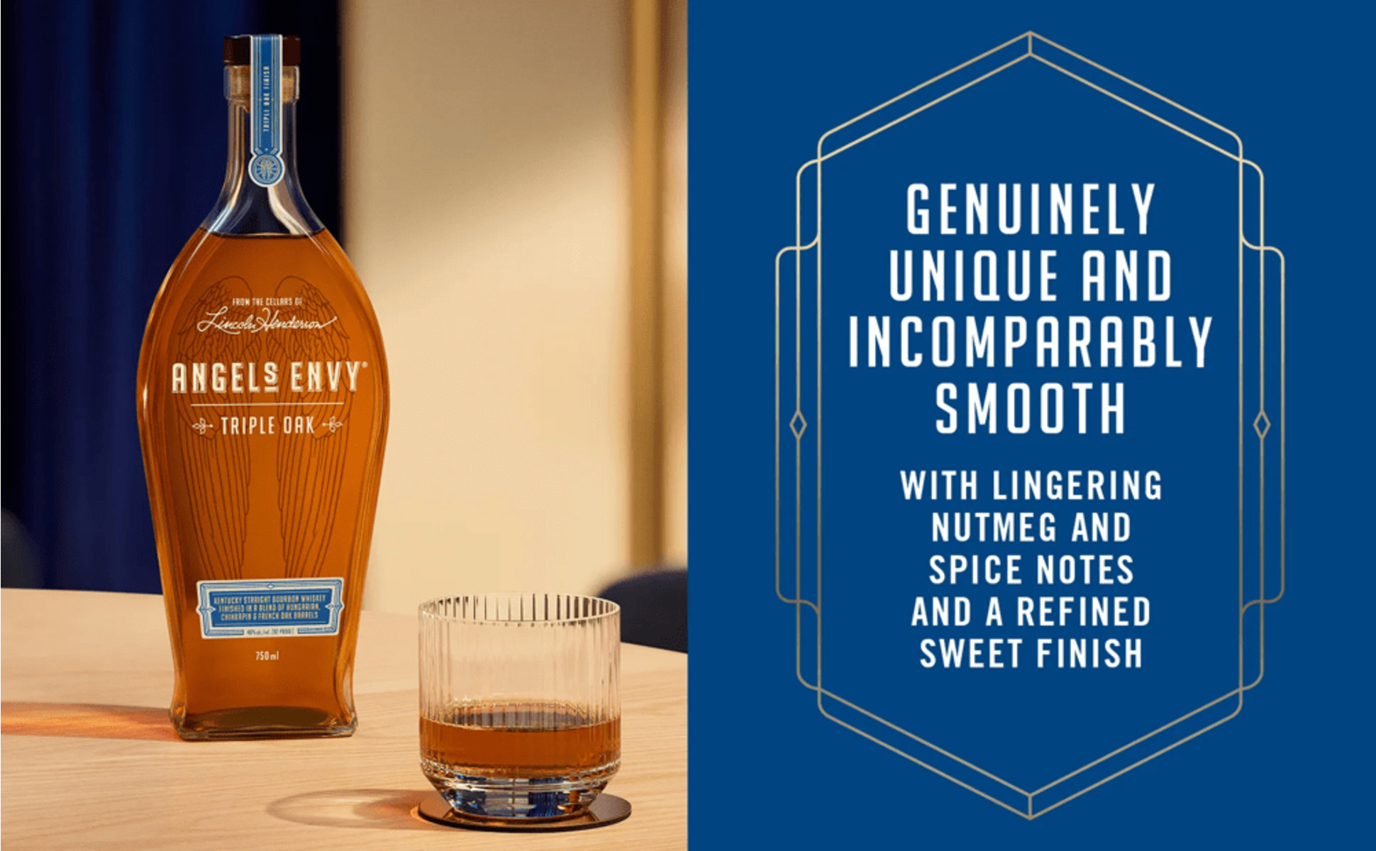 Angel's Envy Triple Oak Bourbon Whiskey, 750 ml, one bottle