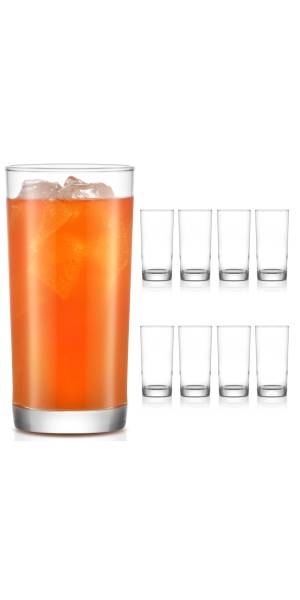 Libbey Heavy Base Tumbler Glasses, 15.5-ounce, Set of 8