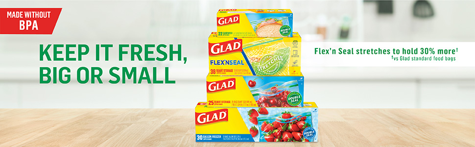 Glad Zipper Snack Bags (22 bags), Delivery Near You