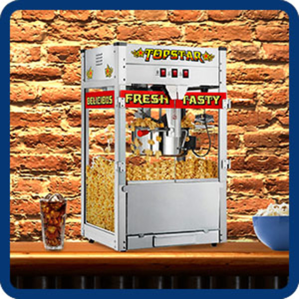 Great Northern Topstar Commercial Quality Bar Style Popcorn Popper Machine - 12oz 6208