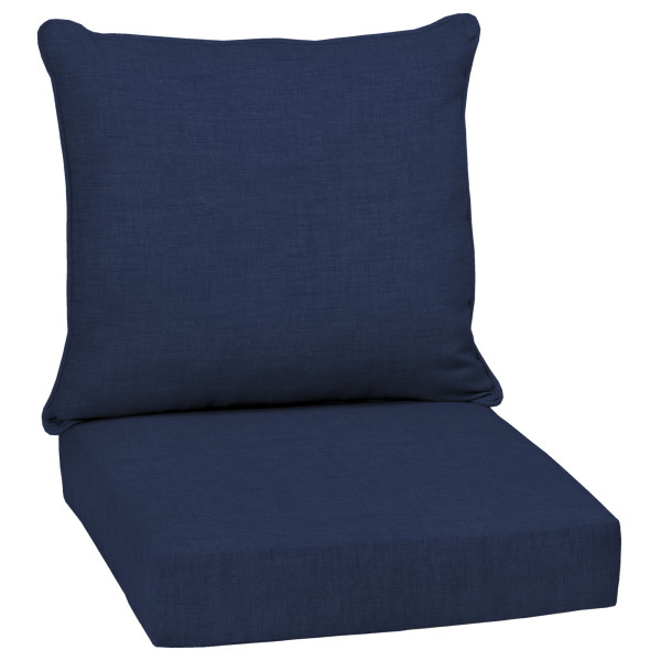 Arden Selections Sapphire Leala Outdoor Deep Seat Cushion Set Blue