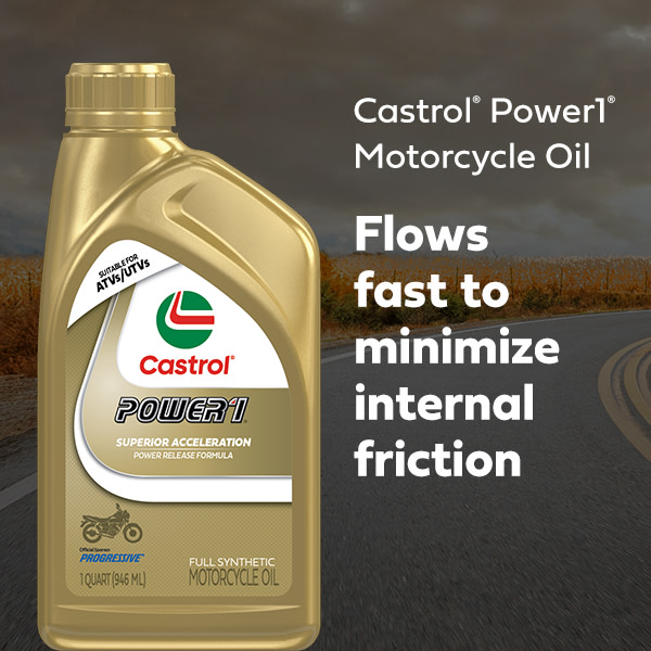 Castrol Power1 4T 10W-40 Synthetic Motorcycle Oil, 1 Qt - Walmart.com