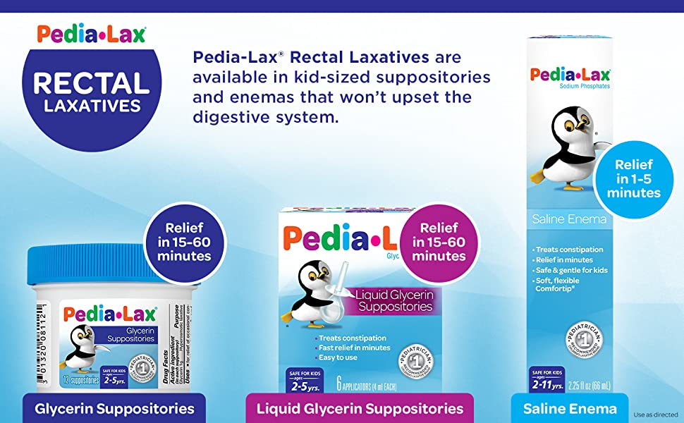 Pedia-lax Laxative, Rectal, Suppositories « Discount Drug Mart