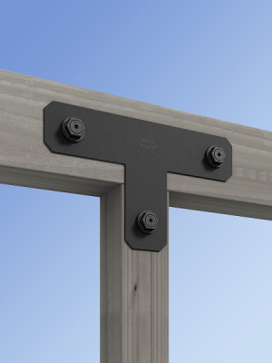 Simpson Strong-Tie Outdoor Accents Black Powder-Coated Hex