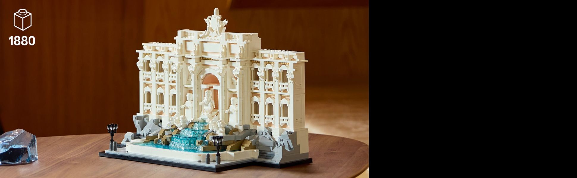 Celebrate a love of travel or history with a model of the Trevi Fountain, filled with curated details, to build and display.