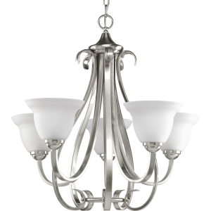 Progress Lighting Torino Collection 5-Light Brushed Nickel Etched