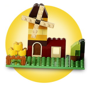 LEGO Classic Caja 10696 de ladrillos creativos medianos, Incluye un tren,  un automóvil y una figura de tigre, y un juego para niños y niñas de 4 a 99