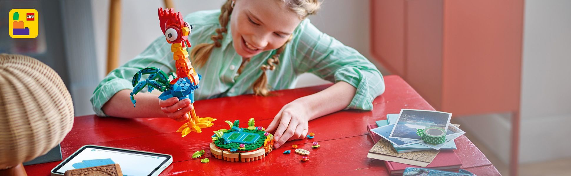 Builders can zoom in, rotate sets in 3D, save sets and track their progress using the fun, intuitive LEGO Builder app.