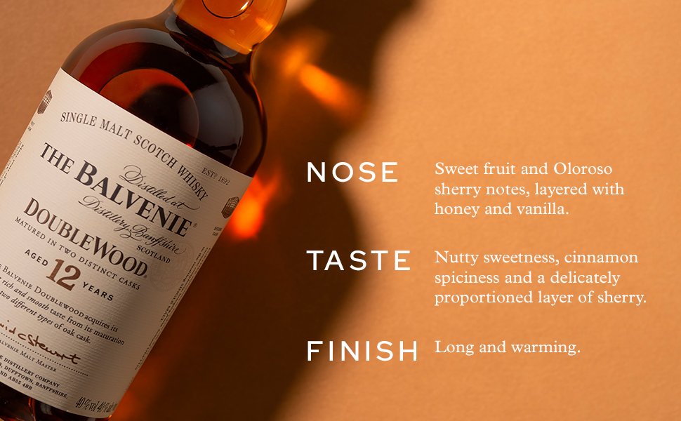 The Balvenie DoubleWood 12 Single Malt Scotch Whisky, 750ml