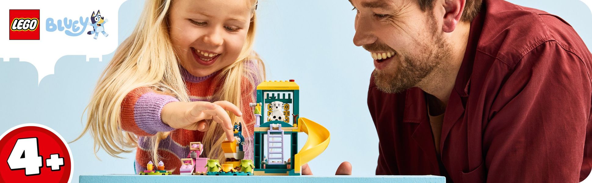 Fans of the Bluey TV show aged 4 and up can explore endless creative-play possibilities with this colorful preschool toy.