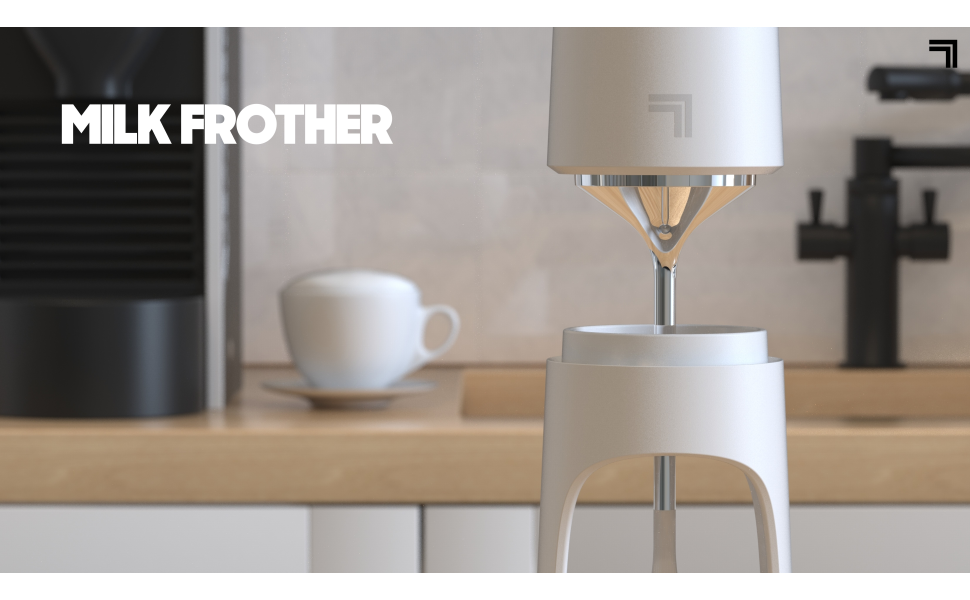 1pc Milk Frother Coffee Foam Maker With Unique Matt Surface Design