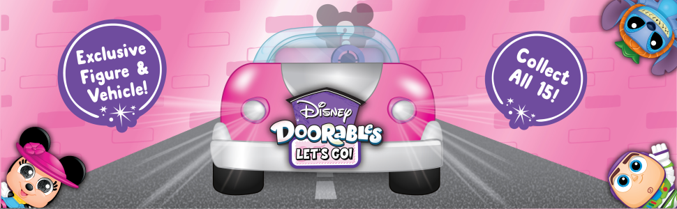 Disney Doorables Let's Go Road Trip Vehicles