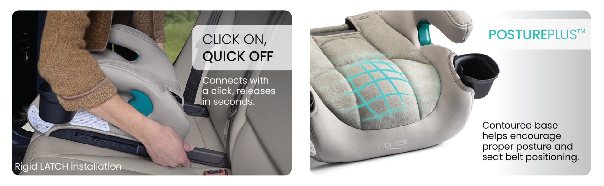 Britax UpNGo Click Backless Booster Seat, Raven Black - Walmart.com