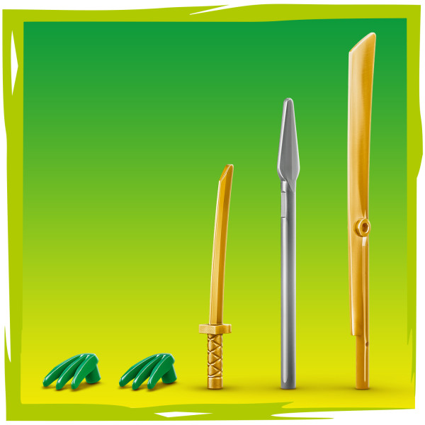 Playset includes 4 interchangeable weapons for role play.