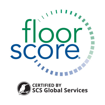 FloorScore® certified logo means that it meets indoor air quality standards for low VOC emissions