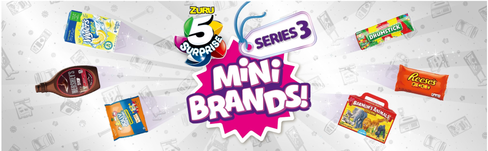 Zuru 5 Surprise Mini Brands Mystery Capsule Series 3
