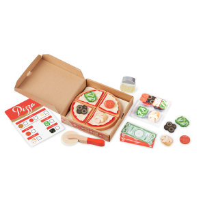 Melissa & Doug Wooden and Felt Pizza Play Set 41 Pieces Factory Sealed  Brand New