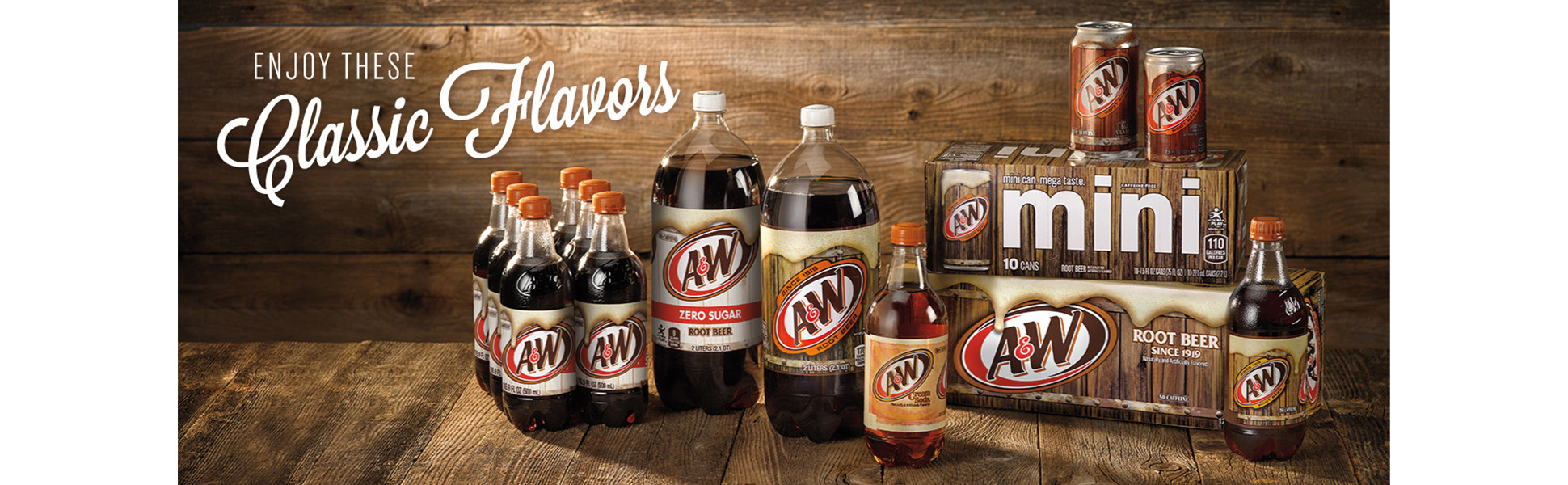 A&W Classic American Root Beer Soda, Caffeine-Free, 12 fl oz, 8