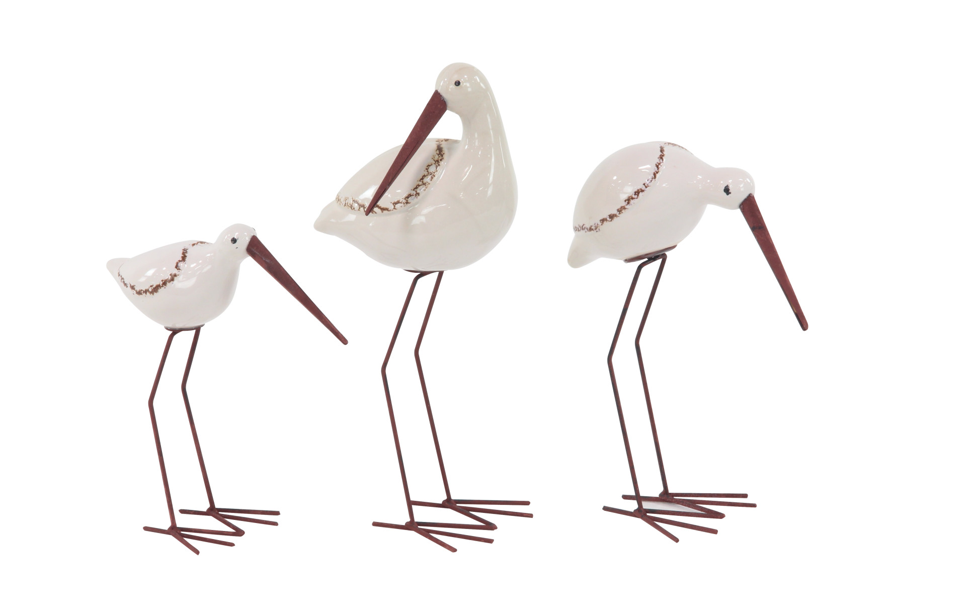 Pottery Birds Set of 3 hotsell