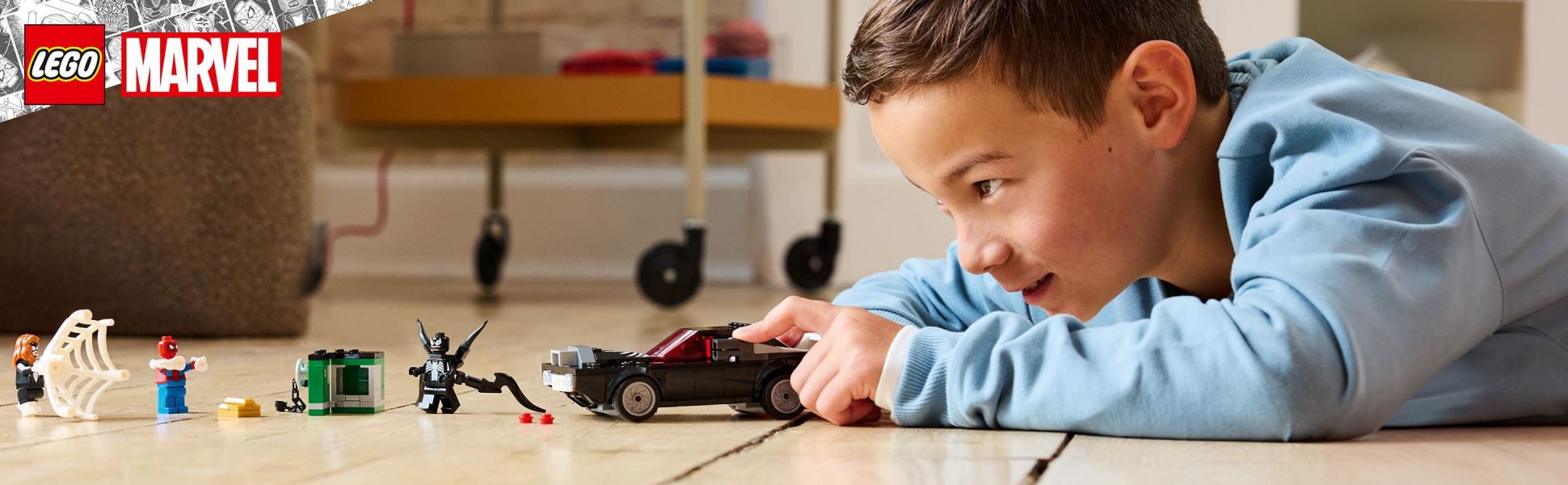 Treat Spider-Man fans to this build-and-play set with 3 iconic minifigures and a customizable car.